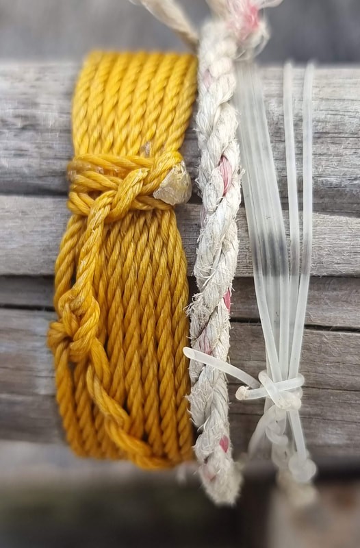 Weathered rope and knots 8